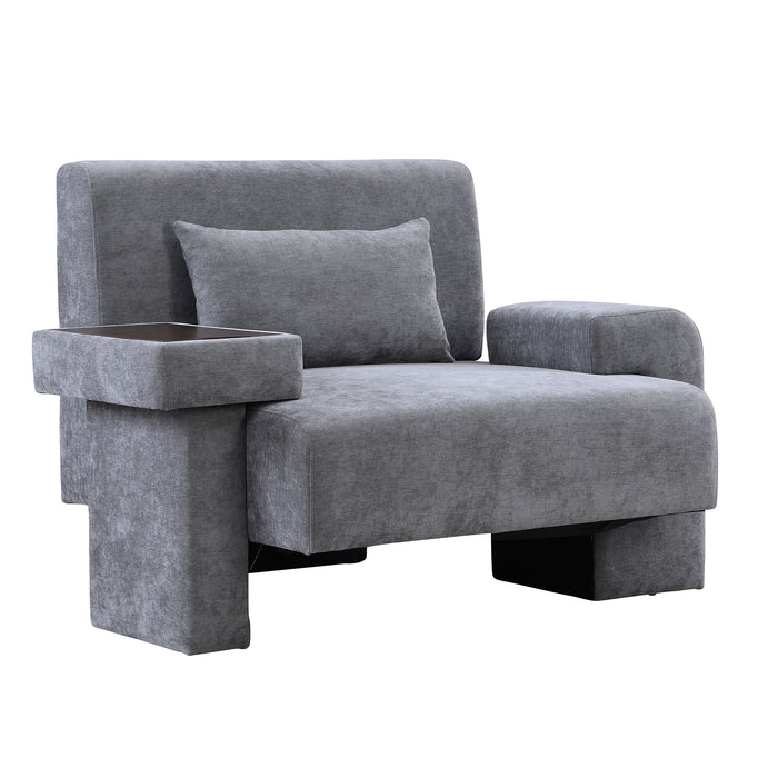 Modern Oversized Armchair With Soft Cushion For Living Room