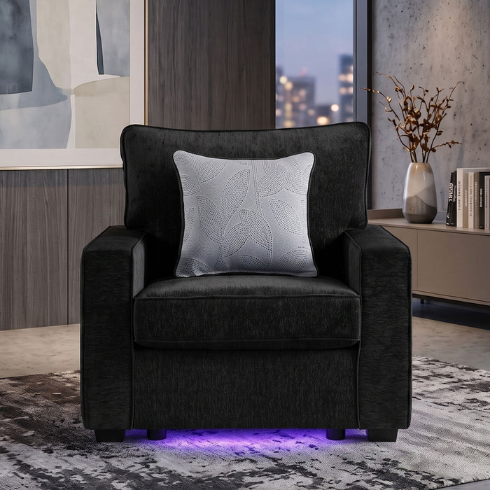 Rita - Accent Chair With LED Underlighting
