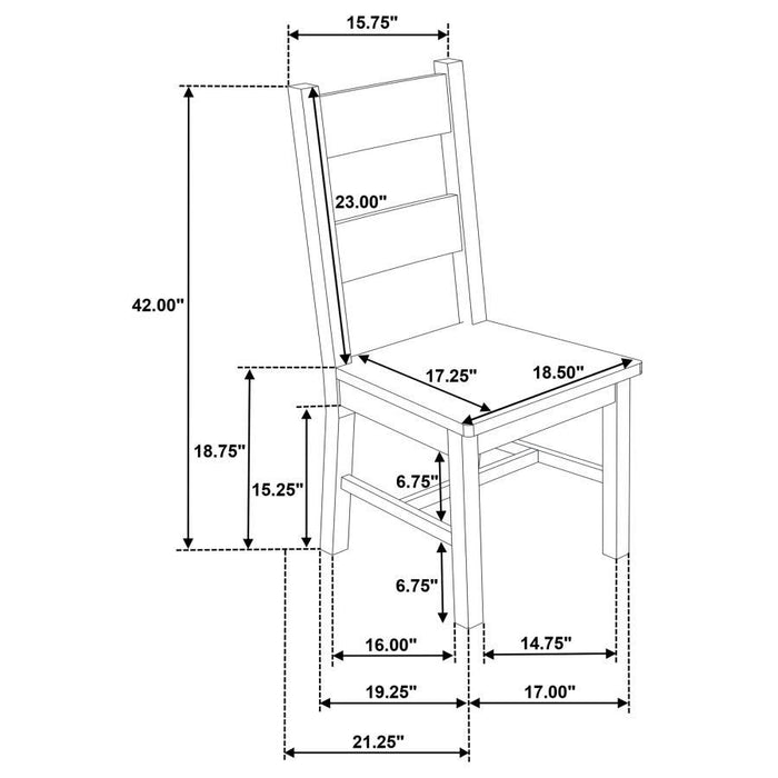 Cardova - Solid Wood Dining Side Chair (Set of 2) - Vineyard Oak