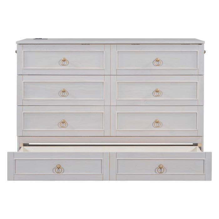 Murphy Bed With Large Drawers And Stylish Design