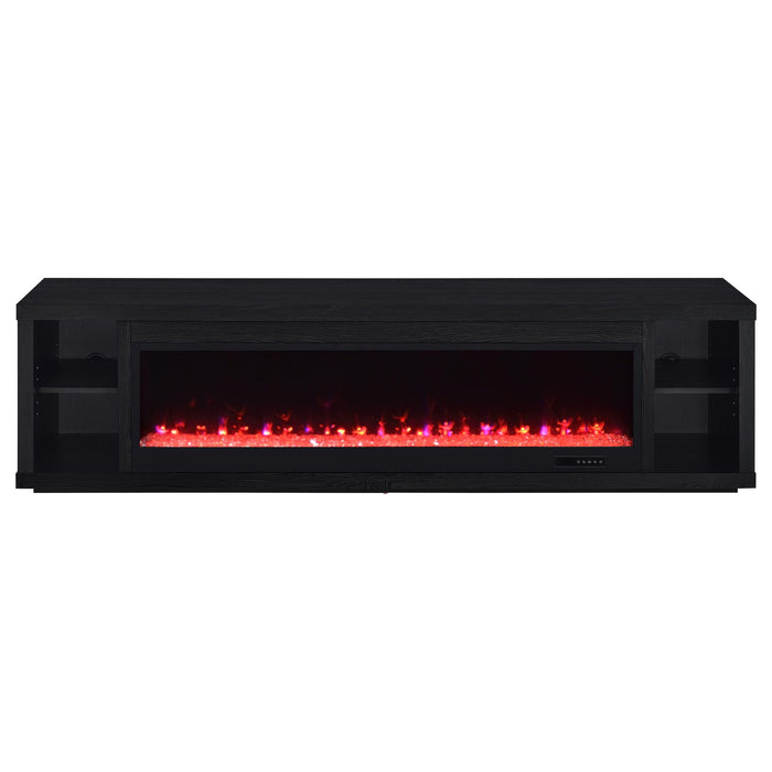 Joselyn - Fireplace TV Stand With Flame Visualizer - Black