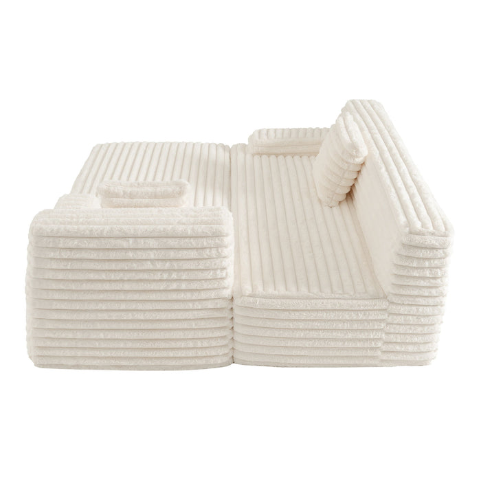 Cloud Sectional Sofa Upholstered Couch Free Combined Sofa