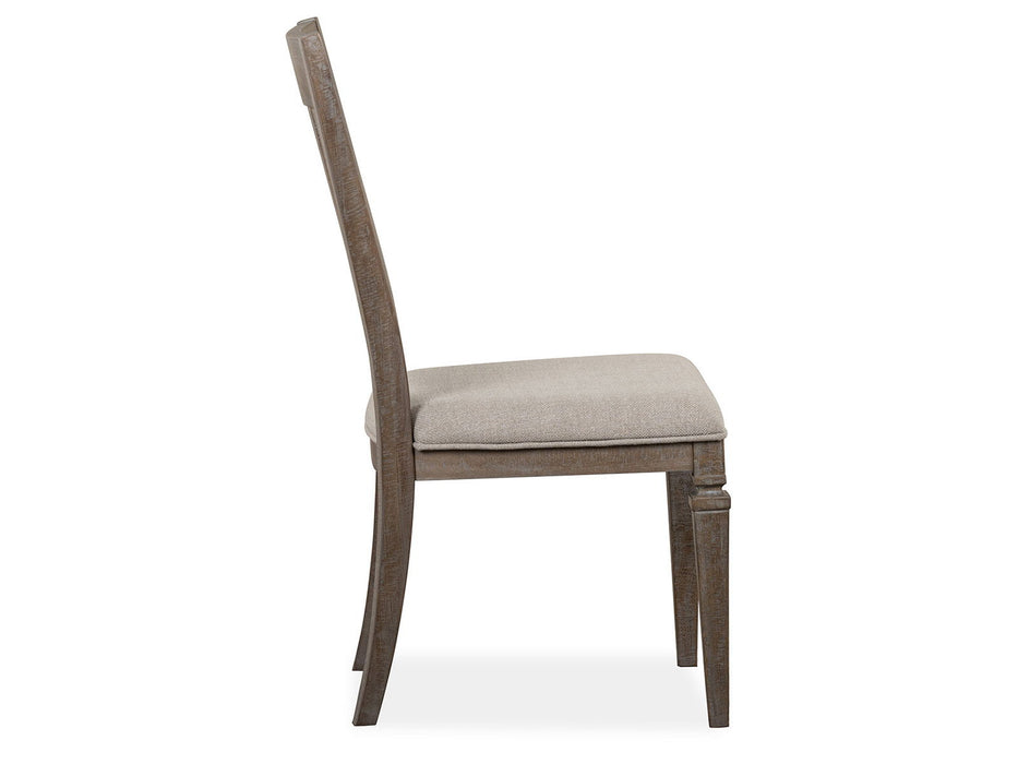 Lancaster - Dining Side Chair With Upholstered Seat (Set of 2) - Dovetail Gray