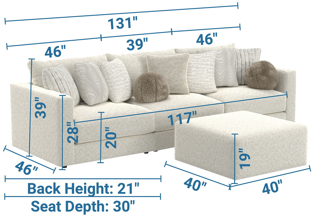 Ritzy - Modular Sofa And Included Cocktail Ottoman