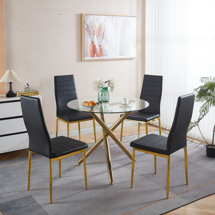 Golden Leg Dining Chair (Set of 4)