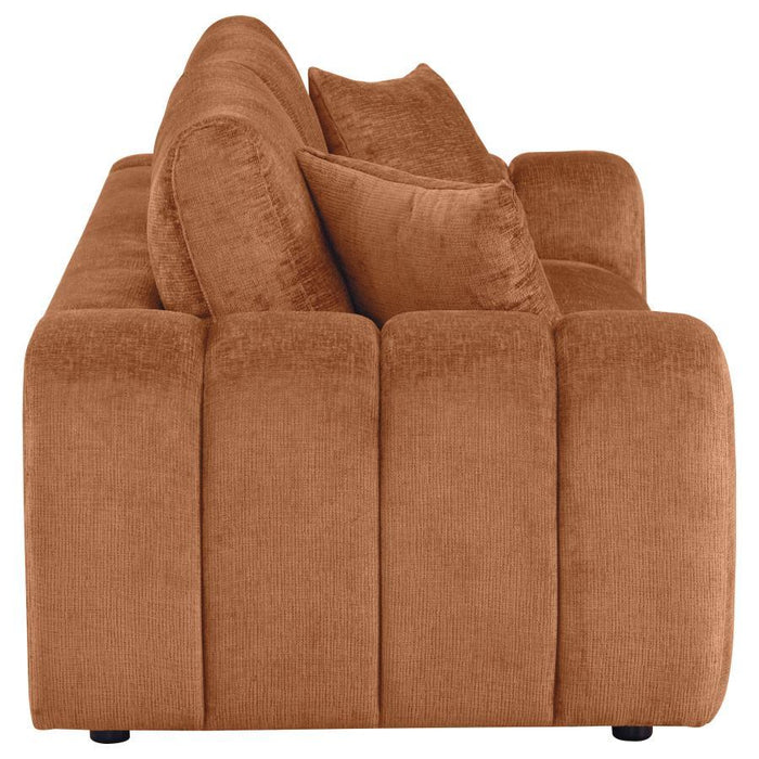 Burnett - Chenille Upholstered Wide Arm Sofa