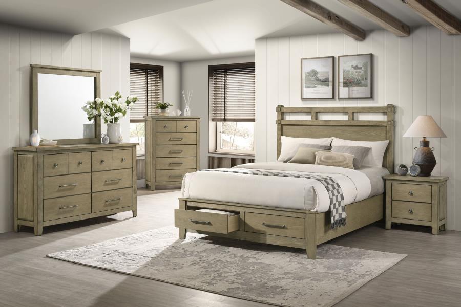 Hazlewood - 6-Drawer Bedroom Dresser Cabinet - Vineyard Oak
