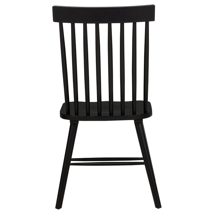 Andrews 5-piece Round Dining Table Set Light Ash and Black