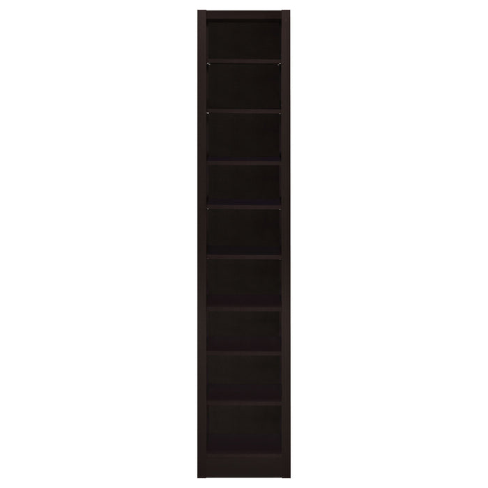 Eliam 71-inch 8-shelf Bookcase Cappuccino