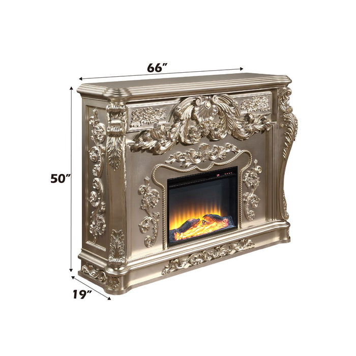 Sorina - Fireplace - Antique Silver
