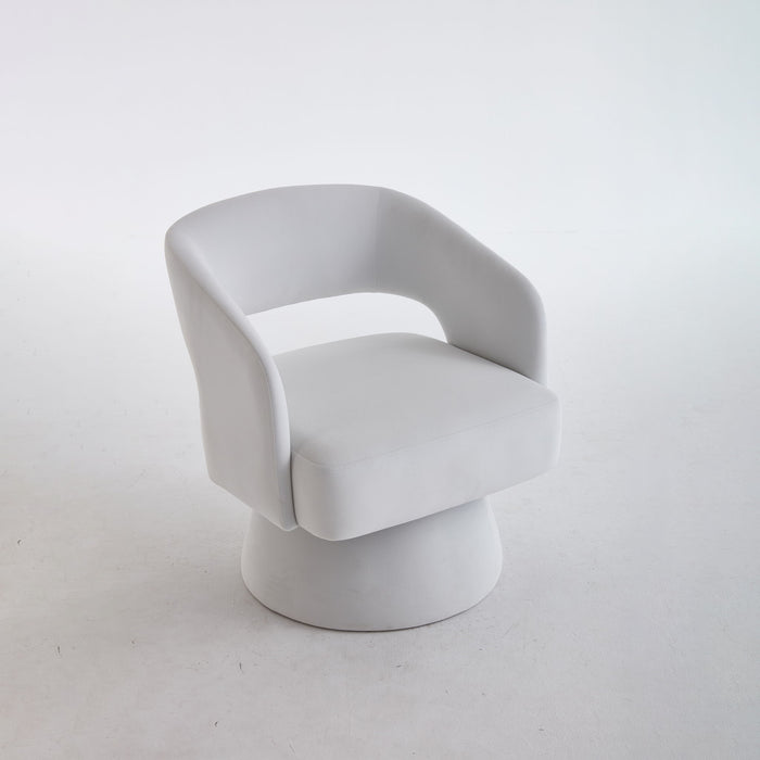 Swivel Barrel Chair With 360 Degree Rotation