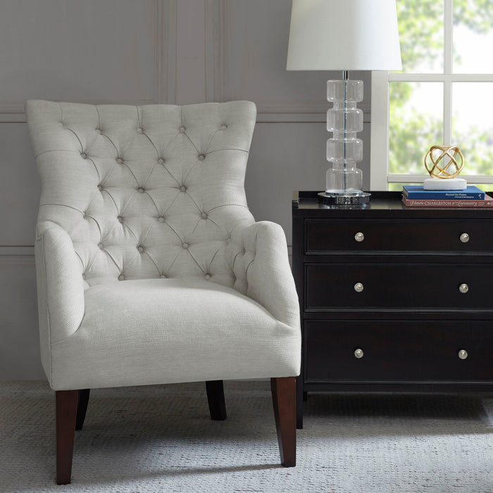 Hannah - Button Tufted Wing Chair