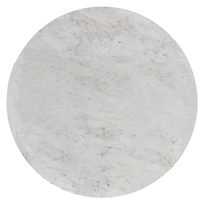 Raquel - Side Table - Antique Brass / White