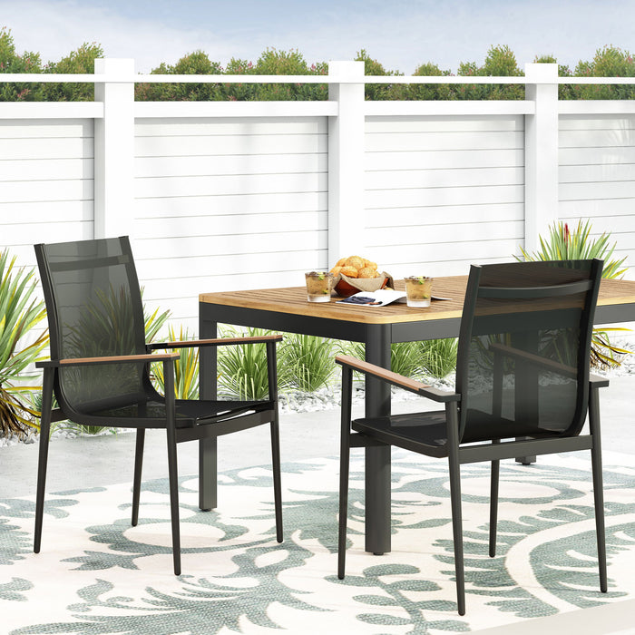 Barrister - Dining Chair (Set of 2) - Black / Natural