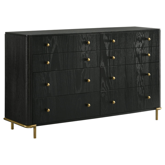 Arini 5-piece California King Bedroom Set Cream and Black