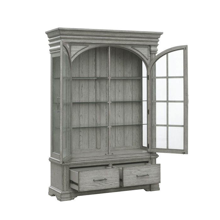 Madison Ridge - China Cabinet - Buff Gray