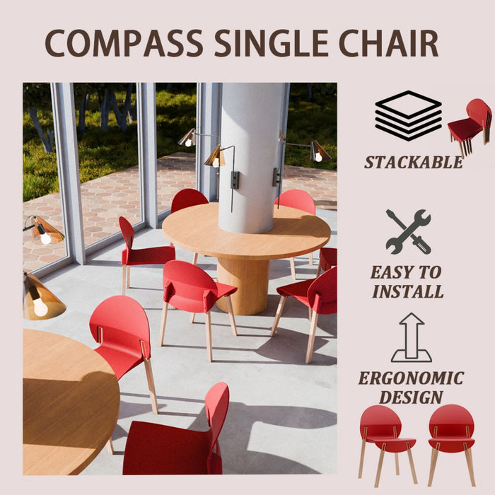 4 Piece Set Of Single Chairs With A Folding Square Table