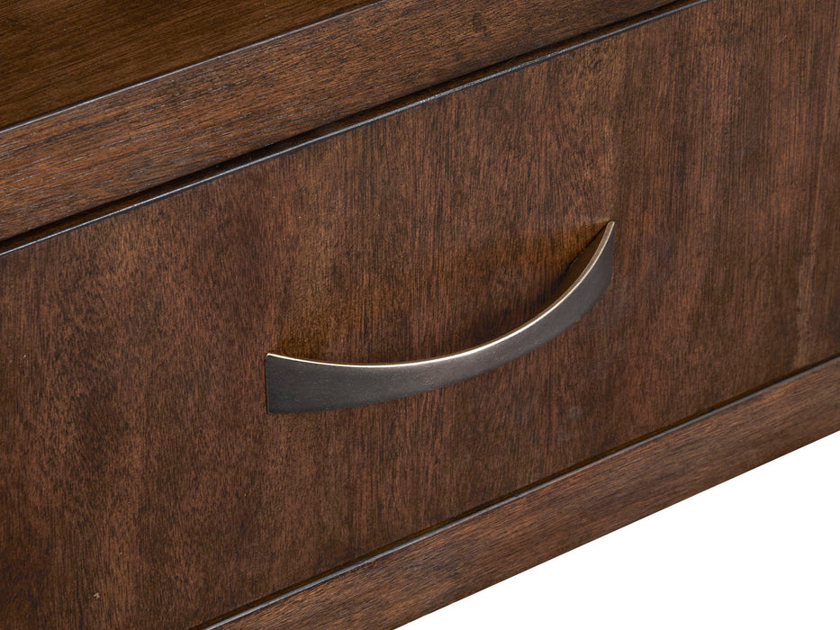 McPherson - Demilune Sofa Table - Burnt Umber