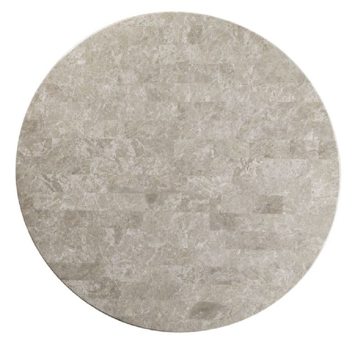 Karsen - Dining Table With Marble Top - Natural Marble Top & Rustic Oak