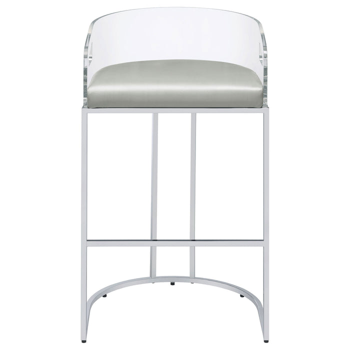 Mello - Upholstered Bar Chair (Set of 2) - Gray