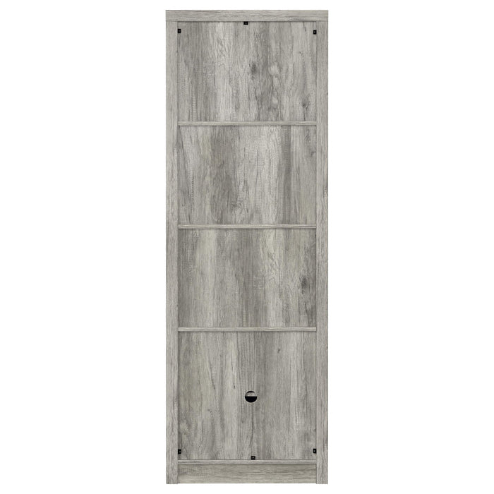 Burke 4-shelf Engineered Wood Media Tower Grey Driftwood