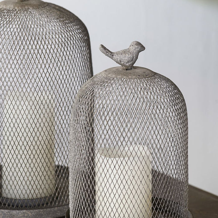 Ophira Sparrow Candle Holders (Set of 2) - Antique Gray