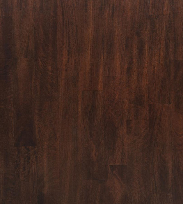 Barton - 5 Piece Round Wood Dining Table Set - Dark Brown