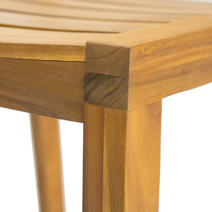 Outdoor Dining Side Chair (Set of 2) - Teak Finish