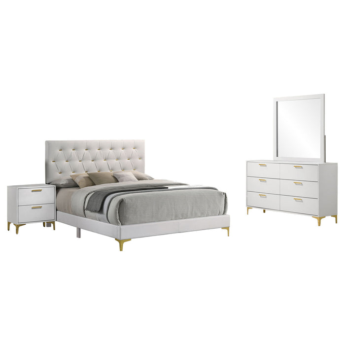 Kendall 4-piece Eastern King Bedroom Set White