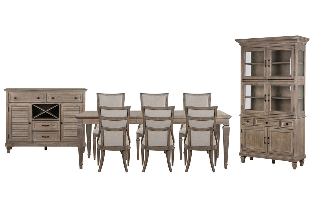Lancaster - 9 Piece Extendable Rectangular Dining Table Set