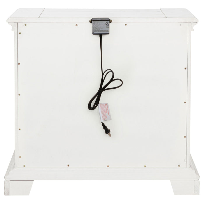 McKinney 2-drawer Nightstand with Dual USB Vintage White