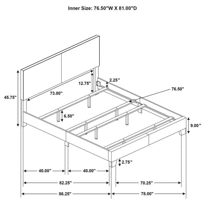 Efram - Panel Bed
