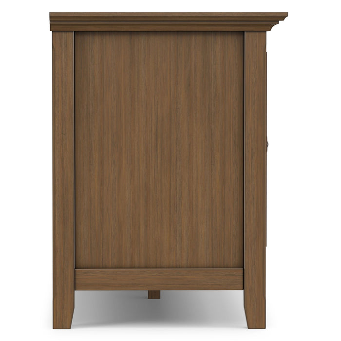 Amherst - Wide TV Media Stand - Rustic Natural Aged Brown