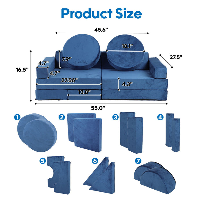 Kids Sofa Modular Play Couch, Child Sectional Sofa To Boost Creativity