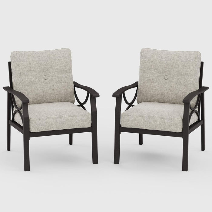 Patio Furniture Set With Coffee Table And Cushions For Backyard