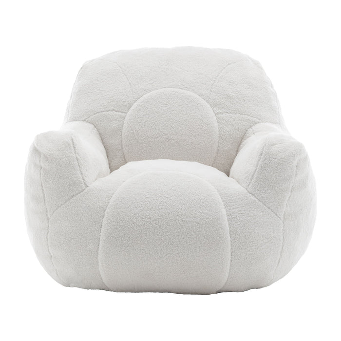 Comfy Bean Bag Chair With Filler, Fluffy And Cozy Seating