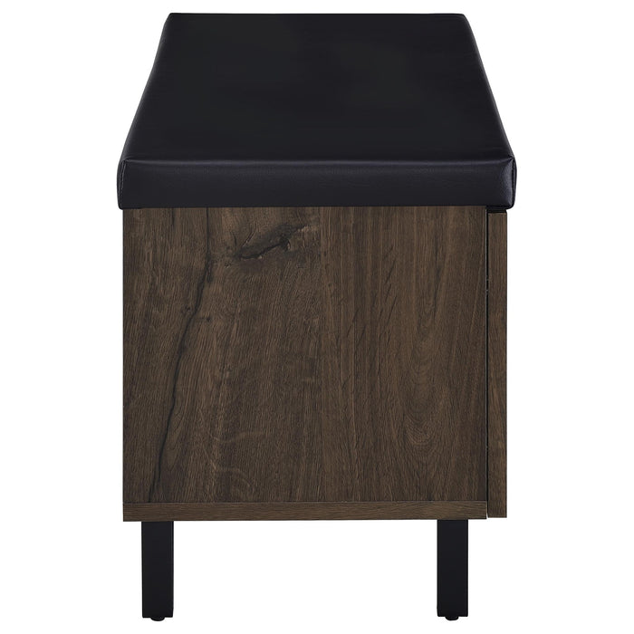 Clackamas - 2 Door Storage Bench With Padded Seat