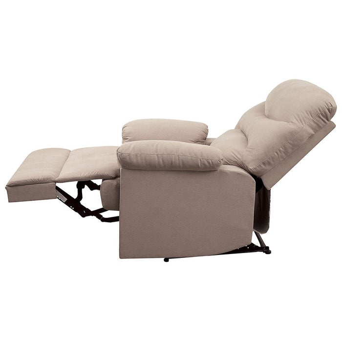 Arcadia - Motion Recliner - Beige Woven Fabric