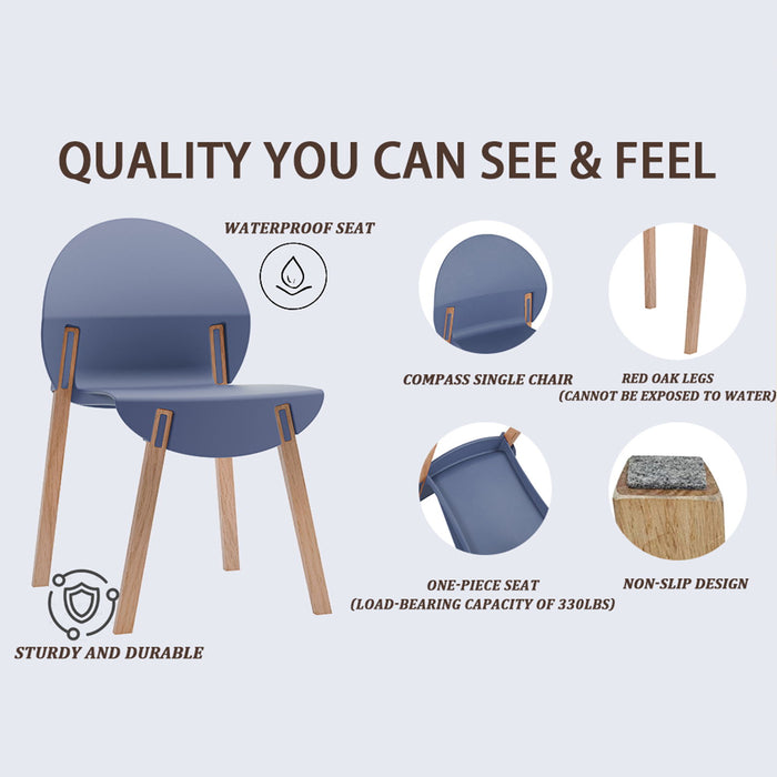 4 Piece Set Of Single Chairs With A Folding Square Table