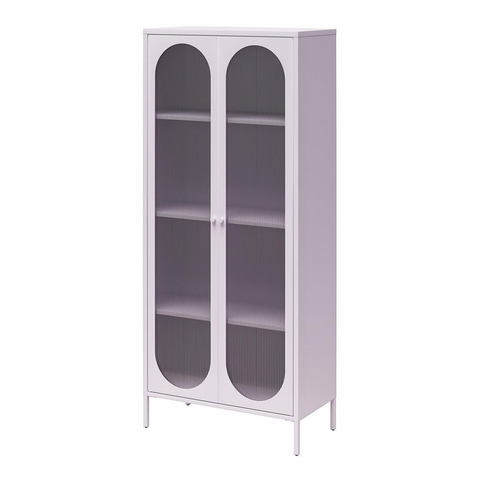 Luna - 2 Door Accent Cabinet With Fluted Glass