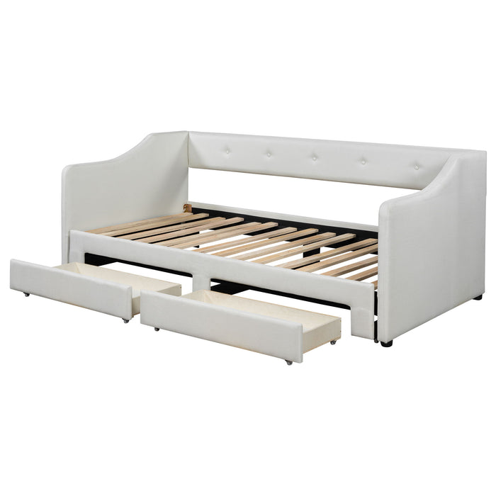 Upholstered Daybed With 2 Drawers