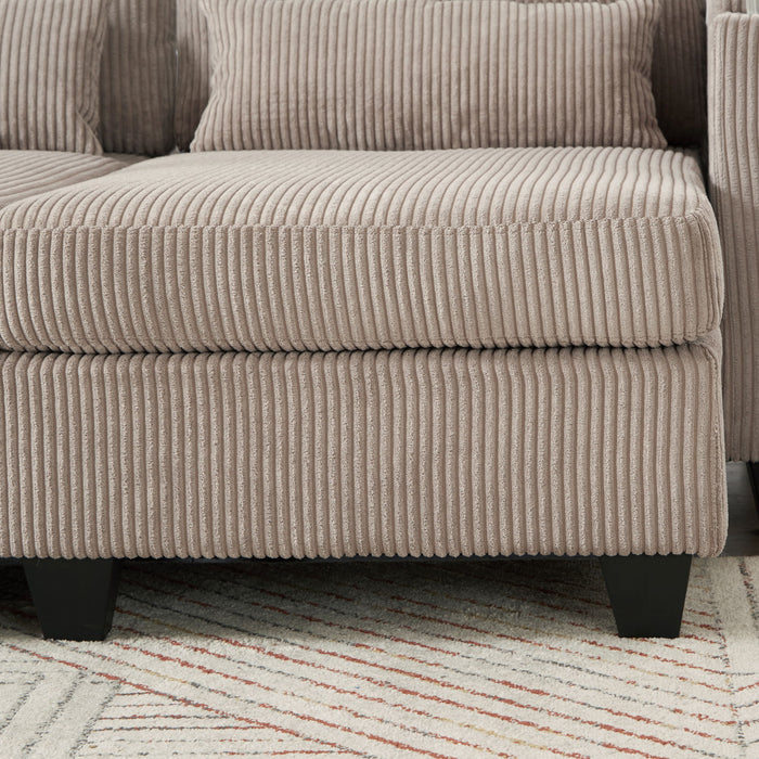 Convertible Chaise Lounge Sofa Chair With USB Ports, Cup Holders, Phone Holder And Storage