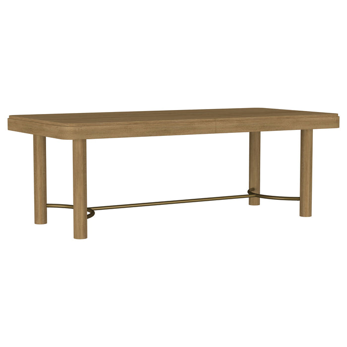 Arini 5-piece Extension Leaf Dining Table Set Sand Wash and Black