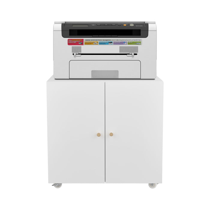 Office Furniture Copier Cabinet 2 Door Steel Copier Stand Mobile Pedestal File Printer Stand