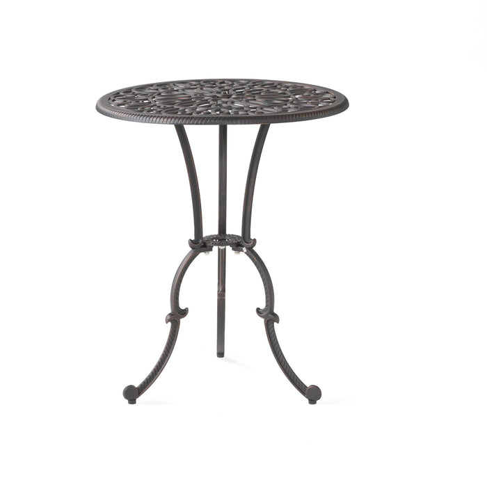 Charleston 3 Pieces Cast Bistro Set - Copper