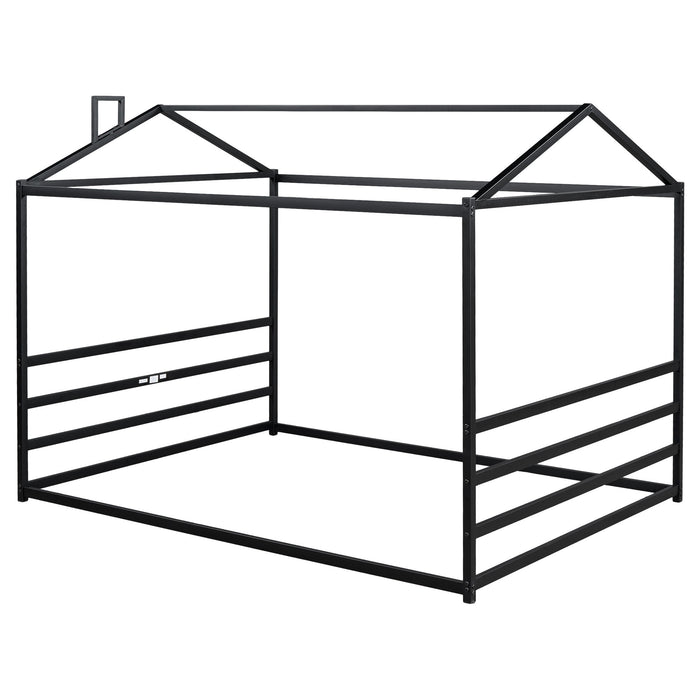 Metal House Shape Platform Bed