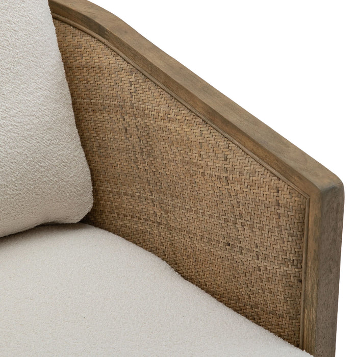 Barrel, Comfy Round Accent Sofa Chair With 360 Degree Swivel, Leisure Arm