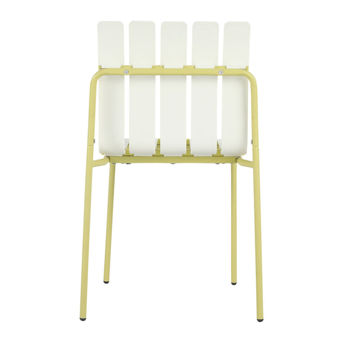 4 Piece Set Of Modern Color Block Designed Single Chairs