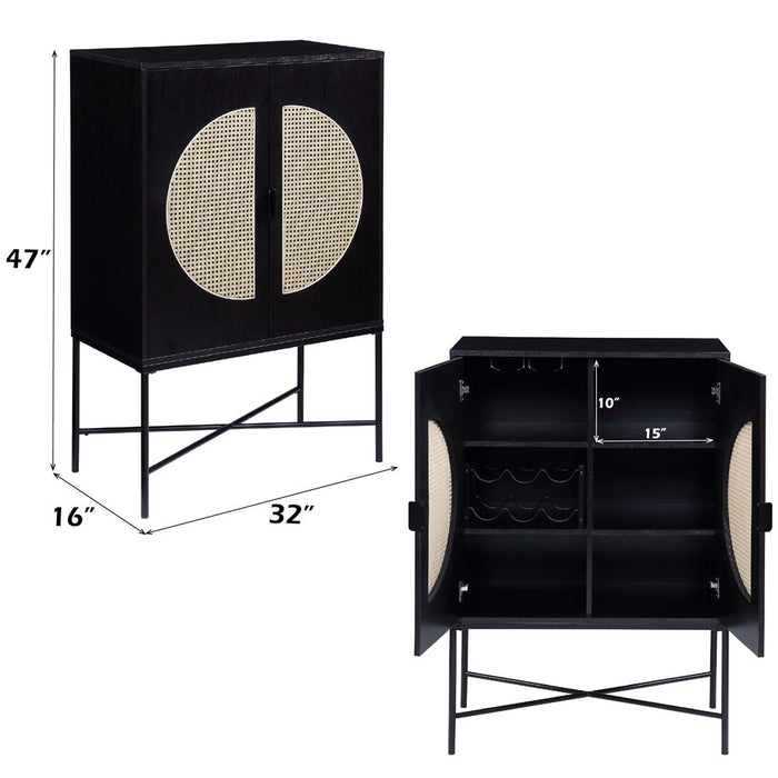 Colson - Wine Cabinet - Black