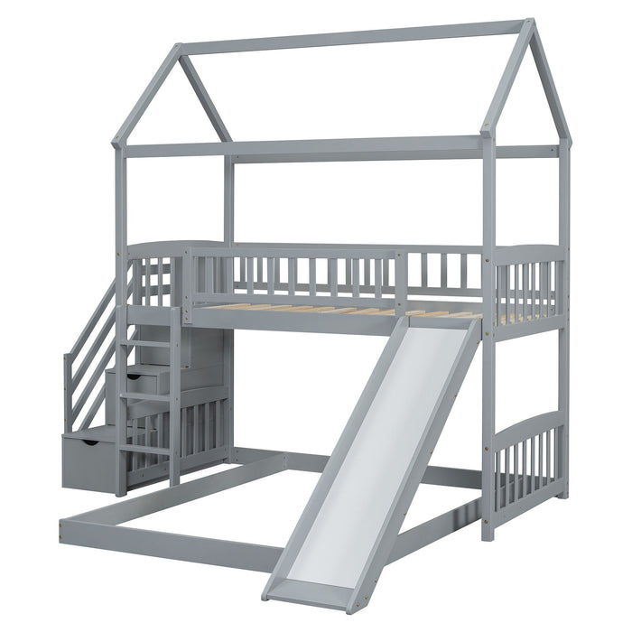 House Bunk Bed With Slide